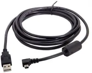 Mini USB B Type 5pin Male Left Angled 90 Degree to USB 2.0 Male Data Cable with Ferrite 3.0m Mini USB B Type 5pin Male Left Angled 90 Degree to USB 2.0 Male Data Cable with Ferrite 3.0m