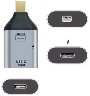 xiwai USB-C Type C Female Source to Mini Displayport DP Sink HDTV & PD Power Adapter 4K 60hz 1080p for Phone & Laptop xiwai USB-C Type C Female Source to Mini Displayport DP Sink HDTV & PD Power Adapter 4K 60hz 1080p for Phone & Laptop