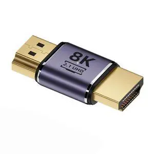 xiwai HDMI 8K Male to HDMI 2.1 Male UHD Extension Gold Converter Adapter Support 8K 60hz HDTV xiwai HDMI 8K Male to HDMI 2.1 Male UHD Extension Gold Converter Adapter Support 8K 60hz HDTV