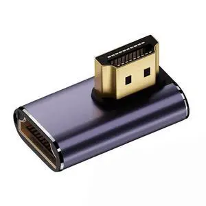 xiwai HDMI 8K Male to HDMI 2.1 Female Vertical 90 Degree Right Angled Low Profile UHD Extension Adapter Support 8K 60hz HDTV xiwai HDMI 8K Male to HDMI 2.1 Female Vertical 90 Degree Right Angled Low Profile UHD Extension Adapter Support 8K 60hz HDTV