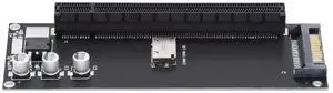 Xiwai Oculink SFF-8612 SFF-8611 to PCIE PCI-Express 16x 4X Adapter with SATA Power Port for Mainboard Graphics Card Xiwai Oculink SFF-8612 SFF-8611 to PCIE PCI-Express 16x 4X Adapter with SATA Power Port for Mainboard Graphics Card