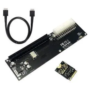 xiwai Oculink SFF-8611 Data Cable, PCI-E 3.0 Card - PCI Express M.2 M-Key to SFF-8612 Host Adapter for GPD Win Max2 External Graphics Card & SSD xiwai Oculink SFF-8611 Data Cable, PCI-E 3.0 Card - PCI Express M.2 M-Key to SFF-8612 Host Adapter for GPD Win Max2 External Graphics Card & SSD