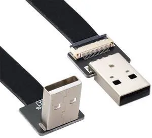 xiwai 1.0M Up Angled USB 2.0 Type-A Male to Type-A Male Data Flat Slim FPC Cable 90 Degree for FPV & Disk & Scanner & Printer xiwai 1.0M Up Angled USB 2.0 Type-A Male to Type-A Male Data Flat Slim FPC Cable 90 Degree for FPV & Disk & Scanner & Printer