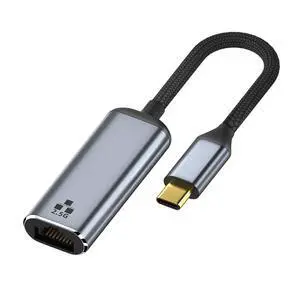 xiwai USB 3.1USB-C Type-C Male to 2500Mbps 2.5Gbps GBE Gigabit Ethernet Network LAN Cable Adapter for Laptop xiwai USB 3.1USB-C Type-C Male to 2500Mbps 2.5Gbps GBE Gigabit Ethernet Network LAN Cable Adapter for Laptop