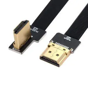 xiwai CYFPV FPV HDMI Male to Right Angled 90D HDMI Male HDTV FPC Flat Cable for FPV HDTV Multicopter Aerial Photography (0.8M) xiwai CYFPV FPV HDMI Male to Right Angled 90D HDMI Male HDTV FPC Flat Cable for FPV HDTV Multicopter Aerial Photography (0.8M)