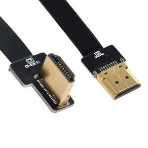 xiwai CYFPV FPV HDMI Male to Left Angled 90D HDMI Male HDTV FPC Flat Cable for FPV HDTV Multicopter Aerial Photography (0.2M) xiwai CYFPV FPV HDMI Male to Left Angled 90D HDMI Male HDTV FPC Flat Cable for FPV HDTV Multicopter Aerial Photography (0.2M)