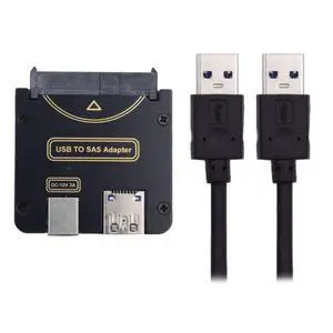 Xiwai SFF-8482 SAS 29Pin to 5Gbps USB 3.0 Hard Disk Drive Raid Adapter Card with Chipset and Power Port (Need 12V/3A Power Supply) Xiwai SFF-8482 SAS 29Pin to 5Gbps USB 3.0 Hard Disk Drive Raid Adapter Card with Chipset and Power Port (Need 12V/3A Power Supply)