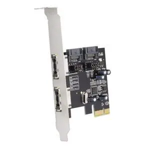 JSER PCI-E to 4 Ports SATA 3.0 ESATA PCIE SATA3 6Gbps Expansion Card PCI-E Adapter PCI Express JSER PCI-E to 4 Ports SATA 3.0 ESATA PCIE SATA3 6Gbps Expansion Card PCI-E Adapter PCI Express