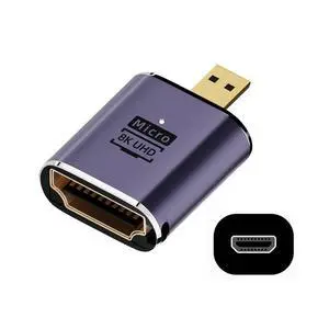 xiwai 8K Micro HDMI Male to HDMI 2.1 Female UHD Extension Gold Converter Adapter Support 8K 60hz HDTV xiwai 8K Micro HDMI Male to HDMI 2.1 Female UHD Extension Gold Converter Adapter Support 8K 60hz HDTV