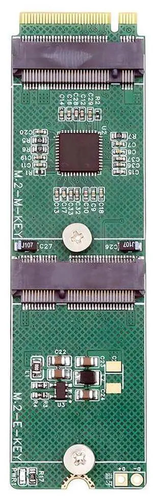 xiwai NGFF NVME Riser Card M-Key to E-Key WLAN Card & Key-M M.2 NGFF NVME SSD Adapter PCIE Packet Switch Compatible with NAS Industrial Control Motherboard xiwai NGFF NVME Riser Card M-Key to E-Key WLAN Card & Key-M M.2 NGFF NVME SSD Adapter PCIE Packet Switch Compatible with NAS Industrial Control Motherboard