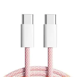 xiwai 27W 65W Power USB-C Cable 480Mbps Data Cable Type C Fast Charging for Phone & Tablet & Laptop, 1m Pink Sleeve xiwai 27W 65W Power USB-C Cable 480Mbps Data Cable Type C Fast Charging for Phone & Tablet & Laptop, 1m Pink Sleeve