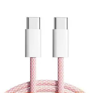 xiwai 27W 65W Power USB-C Cable 480Mbps Data Cable Type C Fast Charging for Phone & Tablet & Laptop, 0.2m Pink Sleeve xiwai 27W 65W Power USB-C Cable 480Mbps Data Cable Type C Fast Charging for Phone & Tablet & Laptop, 0.2m Pink Sleeve