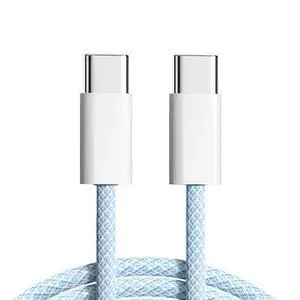 xiwai 27W 65W Power USB-C Cable 480Mbps Data Cable Type C Fast Charging for Phone & Tablet & Laptop, 2m Blue Sleeve xiwai 27W 65W Power USB-C Cable 480Mbps Data Cable Type C Fast Charging for Phone & Tablet & Laptop, 2m Blue Sleeve