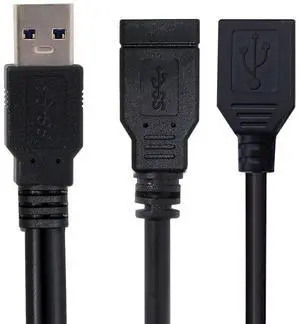 xiwai Dual Type-A USB3.0 Female to Type-A USB3.0 Male Extra Power Data Cable Compatible with Disk Drive SSD Printer Scanner (20cm) xiwai Dual Type-A USB3.0 Female to Type-A USB3.0 Male Extra Power Data Cable Compatible with Disk Drive SSD Printer Scanner (20cm)