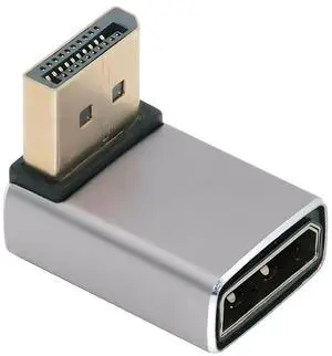 xiwai 8K 60hz DisplayPort 1.4 (DP) Male to DP Female Adapter Down Angled 90 Degree Ultra-HD UHD 4K 144hz Extender Connector for Video PC Laptop Monitor xiwai 8K 60hz DisplayPort 1.4 (DP) Male to DP Female Adapter Down Angled 90 Degree Ultra-HD UHD 4K 144hz Extender Connector for Video PC Laptop Monitor