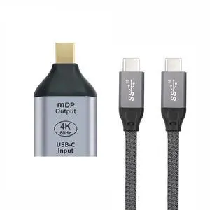 xiwai 10Gbps 100W Cable USB-C Type C Female Source to Mini Displayport DP Sink HDTV Adapter 4K 60hz 1080p for Tablet & Phone & Laptop xiwai 10Gbps 100W Cable USB-C Type C Female Source to Mini Displayport DP Sink HDTV Adapter 4K 60hz 1080p for Tablet & Phone & Laptop