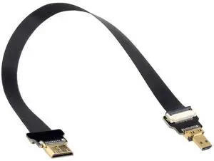 xiwai CYFPV Mini HDMI Male to Micro HDMI Male Extension FPC Flat Cable 1080P for FPV HDTV Multicopter Aerial Photography (0.2M) xiwai CYFPV Mini HDMI Male to Micro HDMI Male Extension FPC Flat Cable 1080P for FPV HDTV Multicopter Aerial Photography (0.2M)