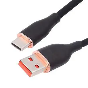 xiwai Type A 15W Power Black Colored USB-A to USB-C Liquid Silicone Ultra Soft Power USB2.0 Data Cable Fast Charge for Laptop Tablet Phone 100cm xiwai Type A 15W Power Black Colored USB-A to USB-C Liquid Silicone Ultra Soft Power USB2.0 Data Cable Fast Charge for Laptop Tablet Phone 100cm
