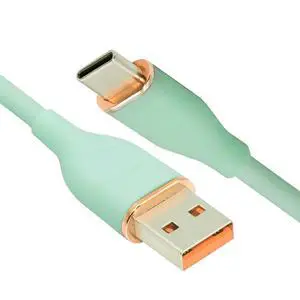 xiwai Type A 15W Power Green Colored USB-A to USB-C Liquid Silicone Ultra Soft Power USB2.0 Data Cable Fast Charge for Laptop Tablet Phone 200cm xiwai Type A 15W Power Green Colored USB-A to USB-C Liquid Silicone Ultra Soft Power USB2.0 Data Cable Fast Charge for Laptop Tablet Phone 200cm