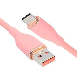 xiwai Type A 15W Power Pink Colored USB-A to USB-C Liquid Silicone Ultra Soft Power USB2.0 Data Cable Fast Charge for Laptop Tablet Phone 100cm xiwai Type A 15W Power Pink Colored USB-A to USB-C Liquid Silicone Ultra Soft Power USB2.0 Data Cable Fast Charge for Laptop Tablet Phone 100cm