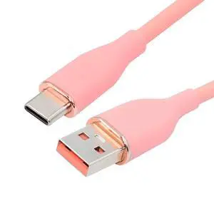 xiwai Type A 15W Power Pink Colored USB-A to USB-C Liquid Silicone Ultra Soft Power USB2.0 Data Cable Fast Charge for Laptop Tablet Phone 200cm xiwai Type A 15W Power Pink Colored USB-A to USB-C Liquid Silicone Ultra Soft Power USB2.0 Data Cable Fast Charge for Laptop Tablet Phone 200cm