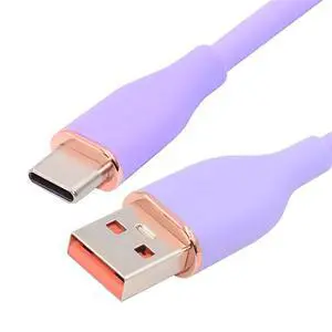 xiwai Type A 15W Power Purple Colored USB-A to USB-C Liquid Silicone Ultra Soft Power USB2.0 Data Cable Fast Charge for Laptop Tablet Phone 100cm xiwai Type A 15W Power Purple Colored USB-A to USB-C Liquid Silicone Ultra Soft Power USB2.0 Data Cable Fast Charge for Laptop Tablet Phone 100cm