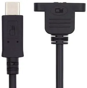 xiwai 5Gbps USB 3.0 Type-C USB-C Male to Micro 3.0 Type-B Female Extension Data Sync Cable Screw Mount Type xiwai 5Gbps USB 3.0 Type-C USB-C Male to Micro 3.0 Type-B Female Extension Data Sync Cable Screw Mount Type