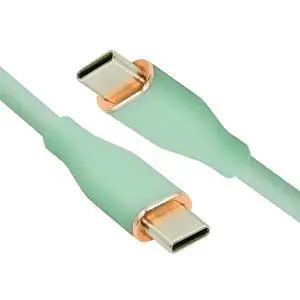 xiwai Type C 65W Colored Green USB-C 480Mbps Type-C Male to Male Charge Cable Ultra Soft Liquid Silicone High Flex Hyper Super Flexible Cord 100cm xiwai Type C 65W Colored Green USB-C 480Mbps Type-C Male to Male Charge Cable Ultra Soft Liquid Silicone High Flex Hyper Super Flexible Cord 100cm