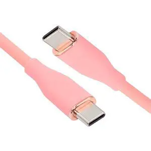 xiwai Type C 65W Colored Pink USB-C 480Mbps Type-C Male to Male Charge Cable Ultra Soft Liquid Silicone High Flex Hyper Super Flexible Cord 100cm xiwai Type C 65W Colored Pink USB-C 480Mbps Type-C Male to Male Charge Cable Ultra Soft Liquid Silicone High Flex Hyper Super Flexible Cord 100cm