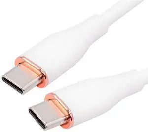 xiwai Type C 65W Colored White USB-C 480Mbps Type-C Male to Male Charge Cable Ultra Soft Liquid Silicone High Flex Hyper Super Flexible Cord 200cm xiwai Type C 65W Colored White USB-C 480Mbps Type-C Male to Male Charge Cable Ultra Soft Liquid Silicone High Flex Hyper Super Flexible Cord 200cm