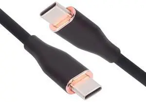 xiwai Type C 65W Colored Black USB-C 480Mbps Type-C Male to Male Charge Cable Ultra Soft Liquid Silicone High Flex Hyper Super Flexible Cord 100cm xiwai Type C 65W Colored Black USB-C 480Mbps Type-C Male to Male Charge Cable Ultra Soft Liquid Silicone High Flex Hyper Super Flexible Cord 100cm