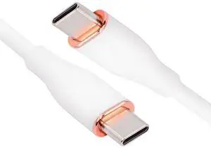 xiwai Type C 65W Colored White USB-C 480Mbps Type-C Male to Male Charge Cable Ultra Soft Liquid Silicone High Flex Hyper Super Flexible Cord 100cm xiwai Type C 65W Colored White USB-C 480Mbps Type-C Male to Male Charge Cable Ultra Soft Liquid Silicone High Flex Hyper Super Flexible Cord 100cm