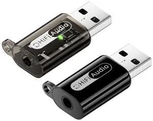 Xiwai 2pcs/lot USB to 3.5mm Audio Adapter Type-A Male USB2.0 to TRS TRRS Female AUX & MIC Sound Card 24bit 96kHz Adapter Compatible with Laptop Desktop Xiwai 2pcs/lot USB to 3.5mm Audio Adapter Type-A Male USB2.0 to TRS TRRS Female AUX & MIC Sound Card 24bit 96kHz Adapter Compatible with Laptop Desktop