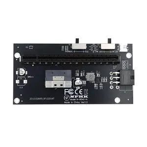 Xiwai Slimline 8X SFF-8654 74Pin to PCI-E 16x Adapter with PCIE 6Pin Power | PCI-Express TGX Switch Port for Mainboard Graphics Card Xiwai Slimline 8X SFF-8654 74Pin to PCI-E 16x Adapter with PCIE 6Pin Power | PCI-Express TGX Switch Port for Mainboard Graphics Card