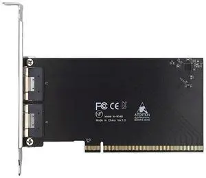 Xiwai External Dual SFF-8654 8X 74Pin Slimline to PCIE4.0 PCIE 16X Express 3.0 Raid Card VROC Raid0 Hyper Adapter Xiwai External Dual SFF-8654 8X 74Pin Slimline to PCIE4.0 PCIE 16X Express 3.0 Raid Card VROC Raid0 Hyper Adapter