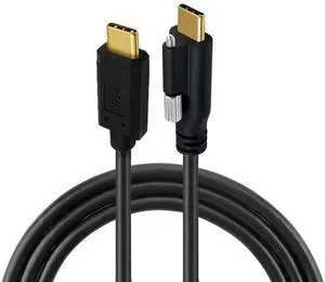 xiwai USB 3.1 Extension Cable Type-C Male to Panel Mount USB-C Single Thumbscrew Locking 10Gbps Data 4K Cord for Hard Drive Monitor 1.0m xiwai USB 3.1 Extension Cable Type-C Male to Panel Mount USB-C Single Thumbscrew Locking 10Gbps Data 4K Cord for Hard Drive Monitor 1.0m