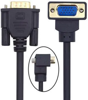 xiwai 90 Degree VGA RGB Cable Down Angled Male to Straight Male Extension Cord 3COAX+6C for Computer Monitor Projector 1m/3.3ft xiwai 90 Degree VGA RGB Cable Down Angled Male to Straight Male Extension Cord 3COAX+6C for Computer Monitor Projector 1m/3.3ft
