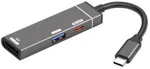xiwai Type-C USB-C to DP Displayport Converter 4K@120hz USB 3.0 OTG Monitor Multiport Adapter with Female 60W PD Power Port xiwai Type-C USB-C to DP Displayport Converter 4K@120hz USB 3.0 OTG Monitor Multiport Adapter with Female 60W PD Power Port
