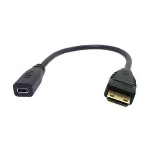 chenyang Type D Micro HDMI v1.4 Socket Female to Type C Mini HDMI Male Convertor Adapter Cable 10cm chenyang Type D Micro HDMI v1.4 Socket Female to Type C Mini HDMI Male Convertor Adapter Cable 10cm