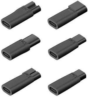 xiwai 6 Pack USB-C Female to 2Pin Power DC 5V Charger Connector Replacement Kit USB Adapter for Beard Trimmers Electric Beauty Instruments Shavers xiwai 6 Pack USB-C Female to 2Pin Power DC 5V Charger Connector Replacement Kit USB Adapter for Beard Trimmers Electric Beauty Instruments Shavers