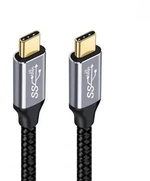 xiwai USB-C 4K Video Display Cord 50cm Type-C Male to Male Braided | Straight Connector 10Gbps PD 100W Power Data Extension Cable Compatible with Thunderbolt3/4/USB4 xiwai USB-C 4K Video Display Cord 50cm Type-C Male to Male Braided | Straight Connector 10Gbps PD 100W Power Data Extension Cable Compatible with Thunderbolt3/4/USB4