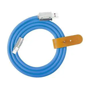 xiwai 120W Power Type A USB-A to USB-C Liquid Silicone Ultra Soft USB2.0 Data Blue Cable Fast Charge for Laptop Tablet Phone 200CM xiwai 120W Power Type A USB-A to USB-C Liquid Silicone Ultra Soft USB2.0 Data Blue Cable Fast Charge for Laptop Tablet Phone 200CM