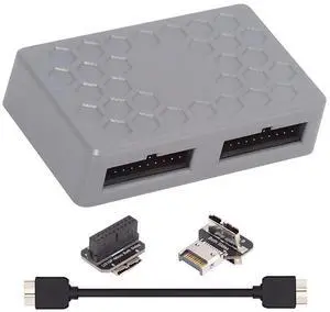 Type-E USB 3.1 Front or 19/20Pin Header or Micro-USB3.0 to USB 3.0 19/20Pin and Type-E Socket Dual Ports Female PCBA Type Adapter Splitter HUB 5Gbps Type-E USB 3.1 Front or 19/20Pin Header or Micro-USB3.0 to USB 3.0 19/20Pin and Type-E Socket Dual Ports Female PCBA Type Adapter Splitter HUB 5Gbps
