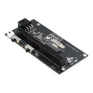 Slimline 8X SFF-8654 74Pin to PCIE PCI-Express 16x Adapter TGX with PCI-E 6Pin Power Switch Port Slimline 8X SFF-8654 74Pin to PCIE PCI-Express 16x Adapter TGX with PCI-E 6Pin Power Switch Port
