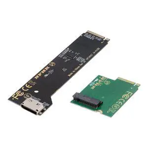 Oculink SFF-8612 SFF-8611 to PCI-E 5.0 4.0 M.2 M-Key NVME & 2280 SSD Host Adapter with Heat Sink for NUC15 Pro Mini PC Computer Slim Type NUC15CRK Oculink SFF-8612 SFF-8611 to PCI-E 5.0 4.0 M.2 M-Key NVME & 2280 SSD Host Adapter with Heat Sink for NUC15 Pro Mini PC Computer Slim Type NUC15CRK
