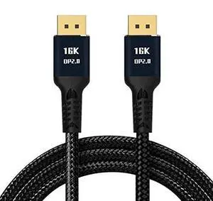 DisplayPort 2.0 DP to DP Cable 16K 60hz Cable Ultra-HD UHD DP 1.4 8K 120hz for PC Laptop TV 3M DisplayPort 2.0 DP to DP Cable 16K 60hz Cable Ultra-HD UHD DP 1.4 8K 120hz for PC Laptop TV 3M