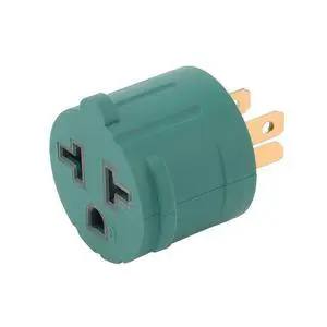 Nema 15 Amp to 20 Amp Plug Adapter Listed NEMA 5-15P to 5-15/20R +6-15/20R (Comb 20Amp T Blade) 15 Amp Household Plug to 20 Amp T-Blade AC Power Adapter Green Nema 15 Amp to 20 Amp Plug Adapter Listed NEMA 5-15P to 5-15/20R +6-15/20R (Comb 20Amp T Blade) 15 Amp Household Plug to 20 Amp T-Blade AC Power Adapter Green