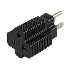 (5PACK) Nema 15 Amp to 20 Amp Plug Adapter ETL Listed NEMA 5-15P to 5-15/20R (Comb 20Amp T Blade) 15 Amp Household Plug to 20 Amp T-Blade AC Power Adapter (5PACK) Nema 15 Amp to 20 Amp Plug Adapter ETL Listed NEMA 5-15P to 5-15/20R (Comb 20Amp T Blade) 15 Amp Household Plug to 20 Amp T-Blade AC Power Adapter