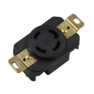 Nema L16-30R 30A 480V 3 Pole 4 Wire Industrial Grade Locking Female Receptacle Connector, Industrial Twist Lock L16-30R 30-Amp 480V Generator Receptacle. LK-2434F Nema L16-30R 30A 480V 3 Pole 4 Wire Industrial Grade Locking Female Receptacle Connector, Industrial Twist Lock L16-30R 30-Amp 480V Generator Receptacle. LK-2434F