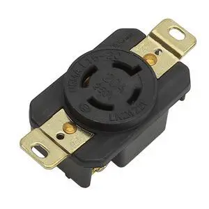 Nema L15-20R 20A 250V 3 Pole 4 Wire Industrial Grade Locking Female Receptacle Connector, Industrial Twist Lock L15-20 20-Amp Generator Receptacle. UL CUL certificated LK-2422F Nema L15-20R 20A 250V 3 Pole 4 Wire Industrial Grade Locking Female Receptacle Connector, Industrial Twist Lock L15-20 20-Amp Generator Receptacle. UL CUL certificated LK-2422F